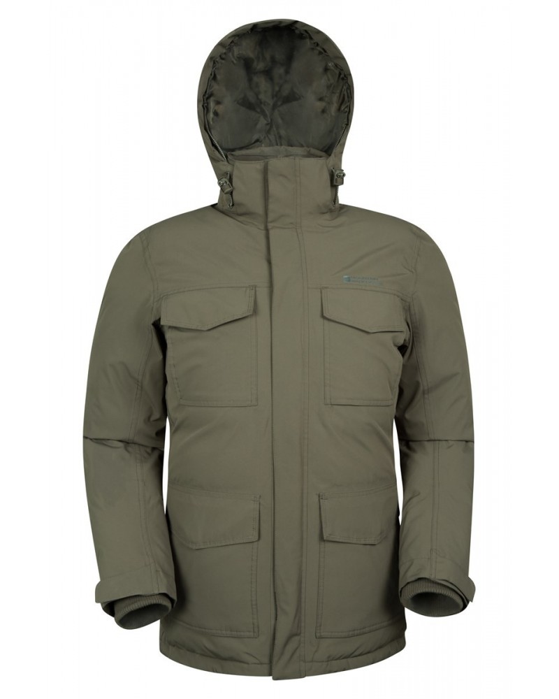 Concord Extreme Mens Down Long Jacket Khaki $40.70 Jackets