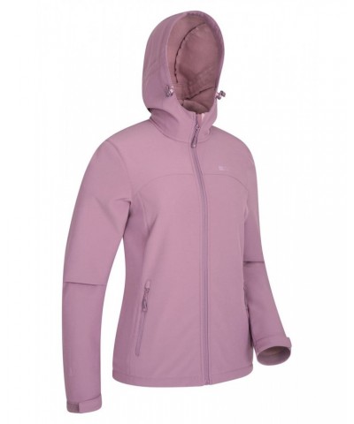 Exodus Womens Water Resistant Softshell Jacket Lilac $36.39 Jackets