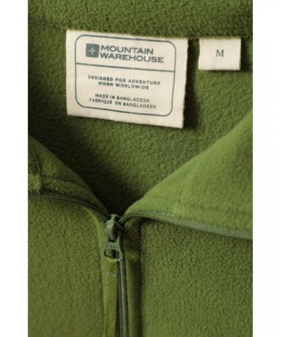 Camber II Mens Half-Zip Fleece Bright Green $13.50 Fleece