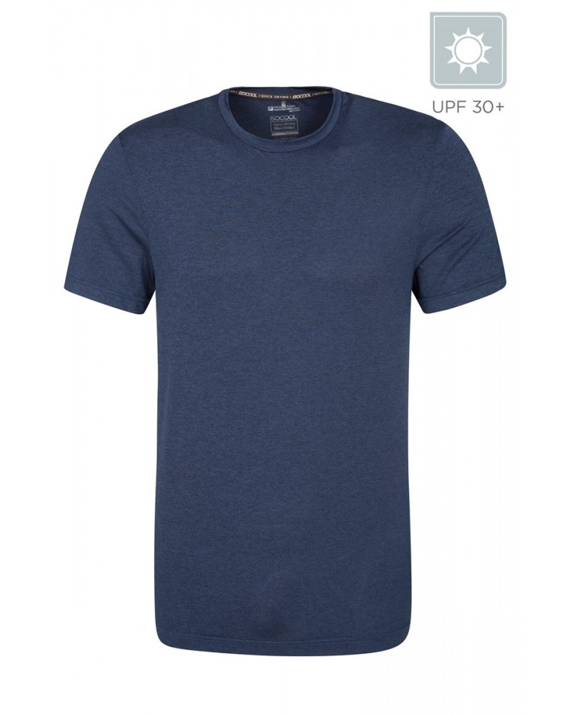 Lightweight IsoCool Mens T-Shirt Dark Blue $10.39 Tops