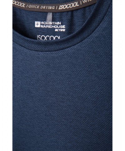 Lightweight IsoCool Mens T-Shirt Dark Blue $10.39 Tops