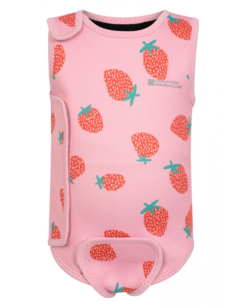 Printed Baby Wetsuit Pink $17.39 Swimwear