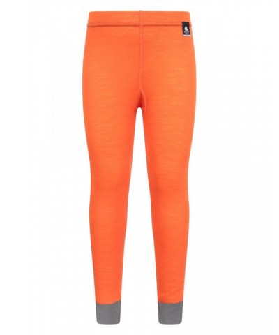 Merino Kids Base Layer Pants Orange $14.74 Base Layers