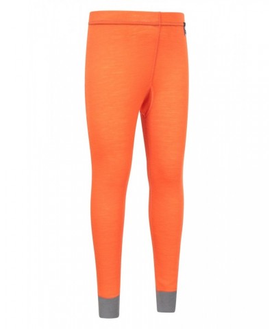 Merino Kids Base Layer Pants Orange $14.74 Base Layers