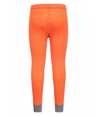 Merino Kids Base Layer Pants Orange $14.74 Base Layers