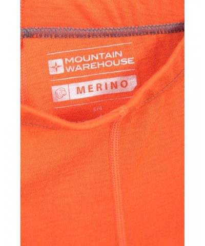 Merino Kids Base Layer Pants Orange $14.74 Base Layers