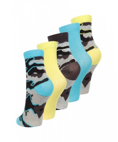 Kids Patterned Mid-Calf Socks 5-Pack Mixed $9.17 Accessories