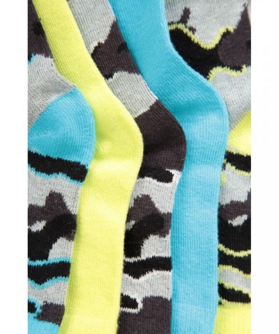 Kids Patterned Mid-Calf Socks 5-Pack Mixed $9.17 Accessories