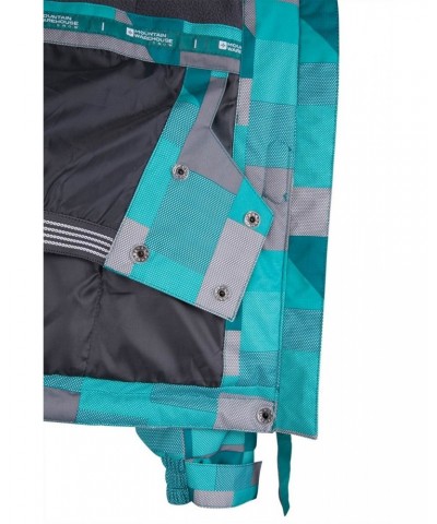 Dawn Womens Printed Ski Jacket Turquoise $28.99 Ski