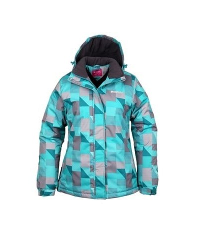 Dawn Womens Printed Ski Jacket Turquoise $28.99 Ski