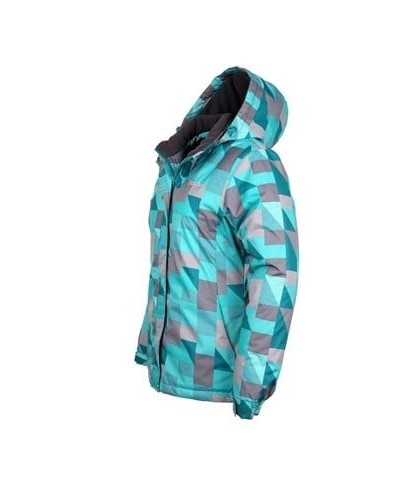 Dawn Womens Printed Ski Jacket Turquoise $28.99 Ski