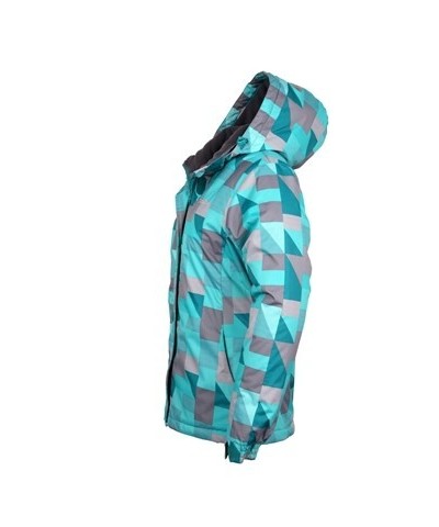 Dawn Womens Printed Ski Jacket Turquoise $28.99 Ski