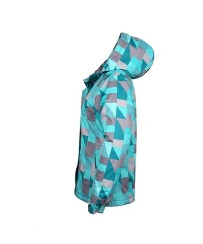 Dawn Womens Printed Ski Jacket Turquoise $28.99 Ski