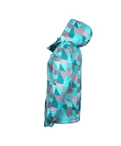 Dawn Womens Printed Ski Jacket Turquoise $28.99 Ski