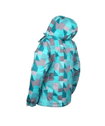 Dawn Womens Printed Ski Jacket Turquoise $28.99 Ski