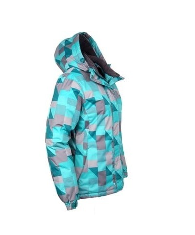 Dawn Womens Printed Ski Jacket Turquoise $28.99 Ski