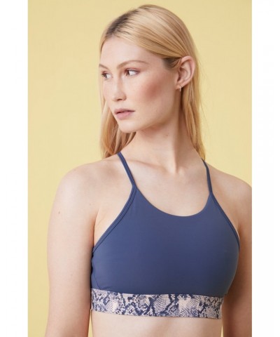 Vinyasa Womens Light Support Bra Navy $17.10 Active