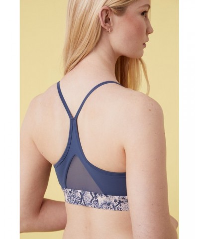 Vinyasa Womens Light Support Bra Navy $17.10 Active