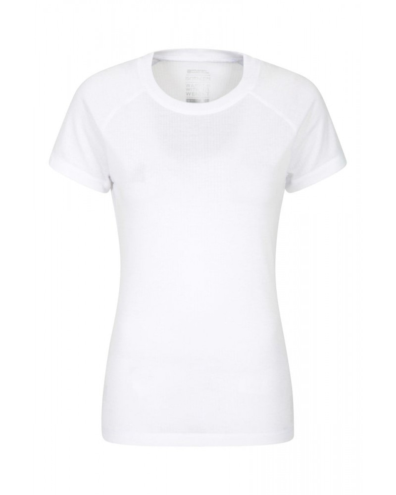 Talus Womens Thermal Tee White $14.99 Active