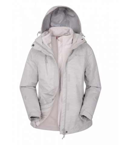 Bracken Melange Womens 3 in 1 Jacket Beige $50.99 Jackets