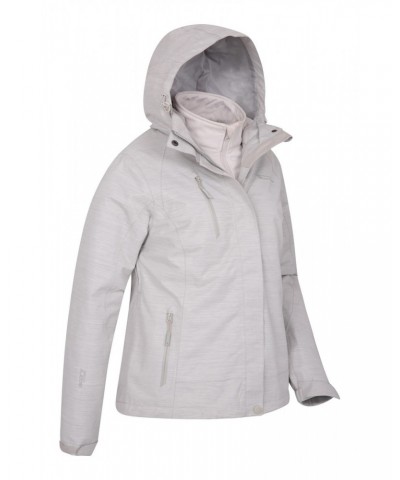 Bracken Melange Womens 3 in 1 Jacket Beige $50.99 Jackets