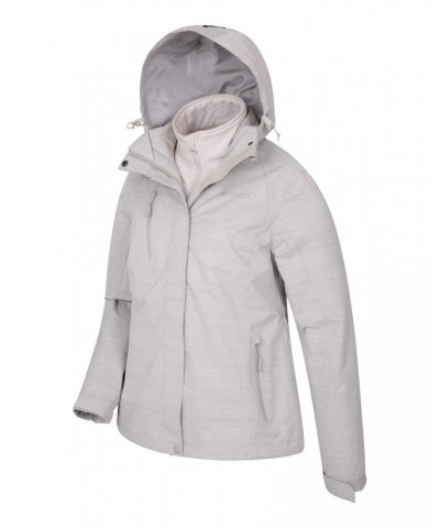 Bracken Melange Womens 3 in 1 Jacket Beige $50.99 Jackets