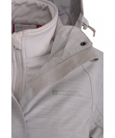 Bracken Melange Womens 3 in 1 Jacket Beige $50.99 Jackets