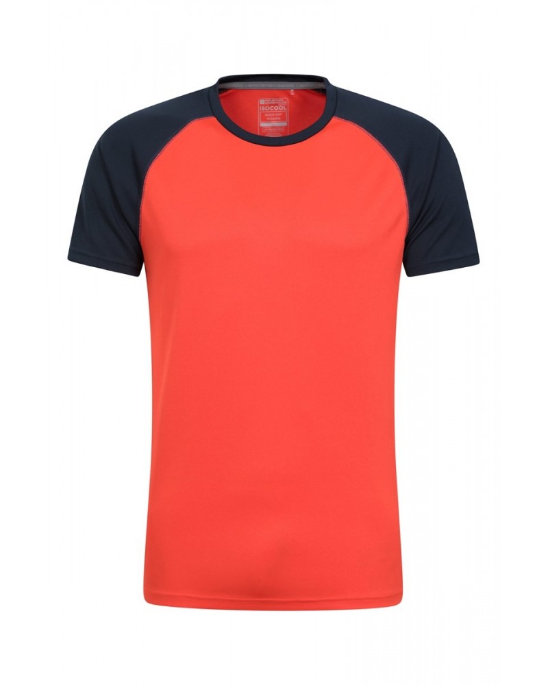 Endurance Isocool Mens Active T-Shirt Orange $14.24 Tops