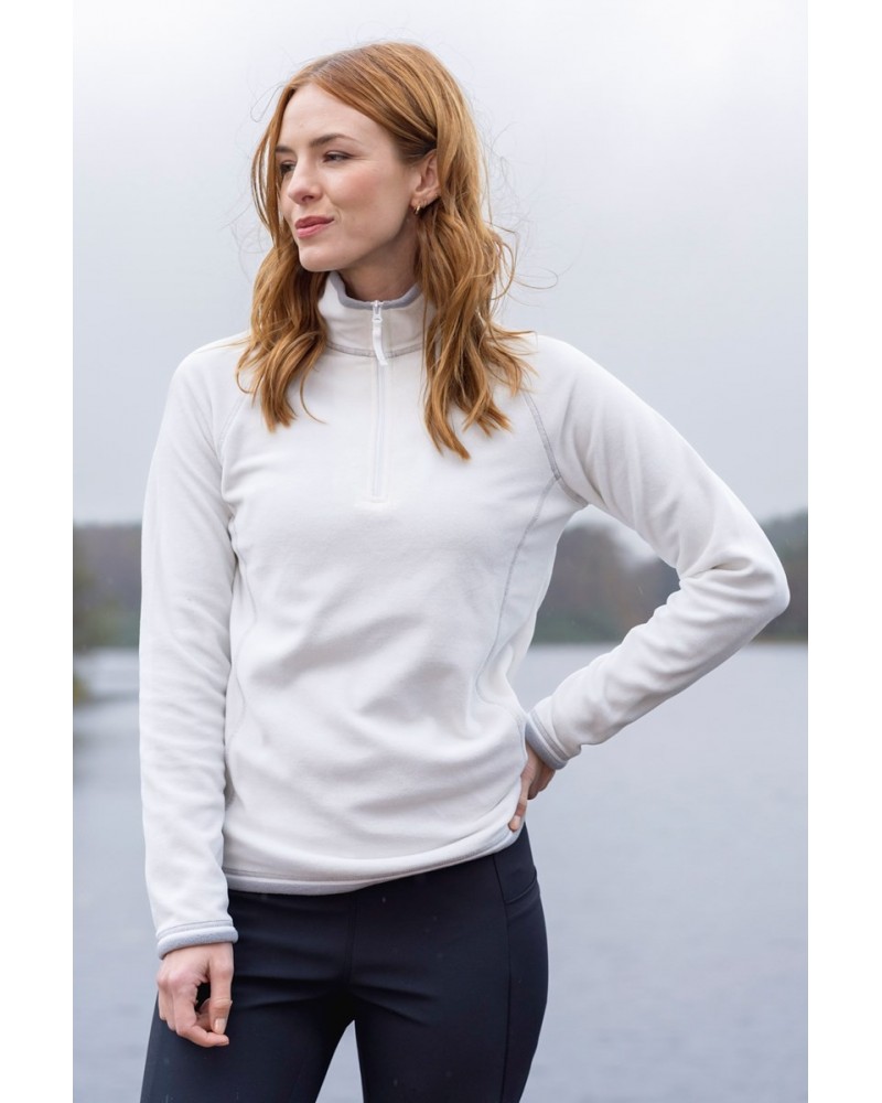 Montana Womens Half-Zip Fleece Beige $13.50 Fleece