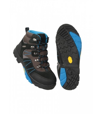 Edinburgh Vibram Youth Waterproof Hiking Boots Blue $32.00 Footwear