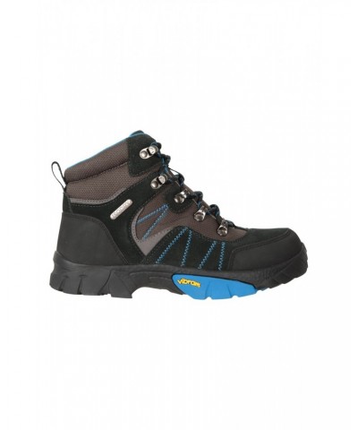 Edinburgh Vibram Youth Waterproof Hiking Boots Blue $32.00 Footwear