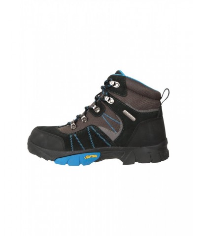 Edinburgh Vibram Youth Waterproof Hiking Boots Blue $32.00 Footwear