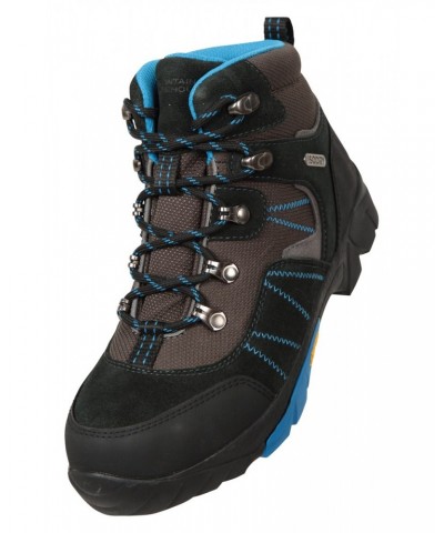 Edinburgh Vibram Youth Waterproof Hiking Boots Blue $32.00 Footwear