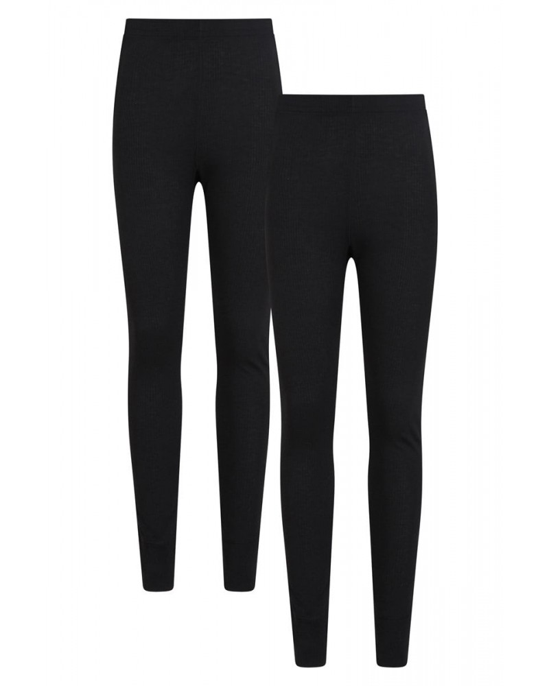 Talus Womens Base Layer Thermal Leggings Multipack Black $20.79 Pants