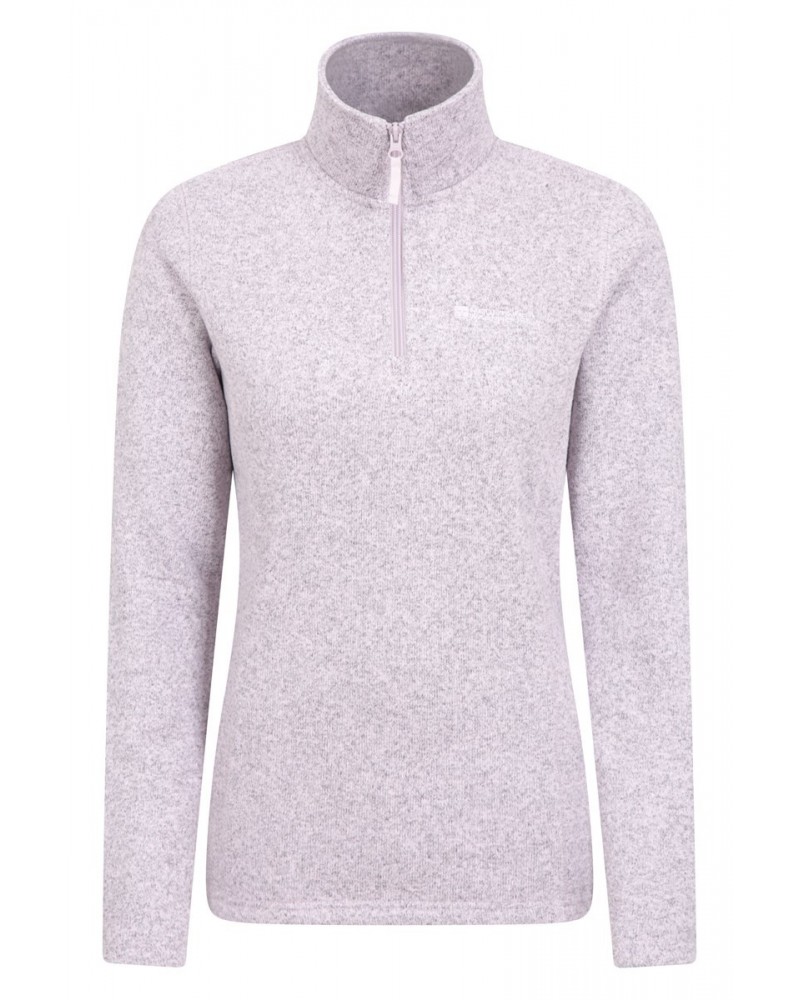 Idris Womens Half-Zip Fleece Pink $24.50 Fleece