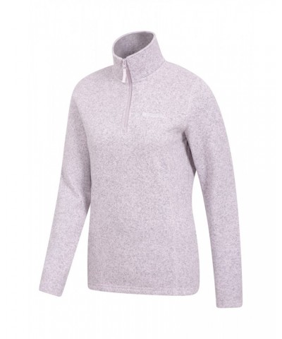 Idris Womens Half-Zip Fleece Pink $24.50 Fleece