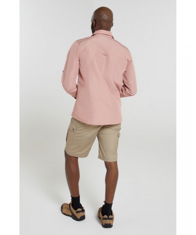 Keel Mens Travel Shirt Orange $17.86 Tops