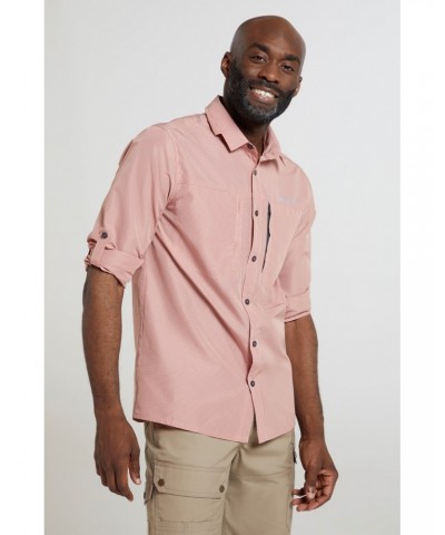 Keel Mens Travel Shirt Orange $17.86 Tops