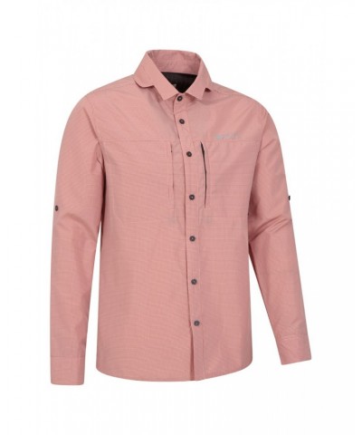 Keel Mens Travel Shirt Orange $17.86 Tops