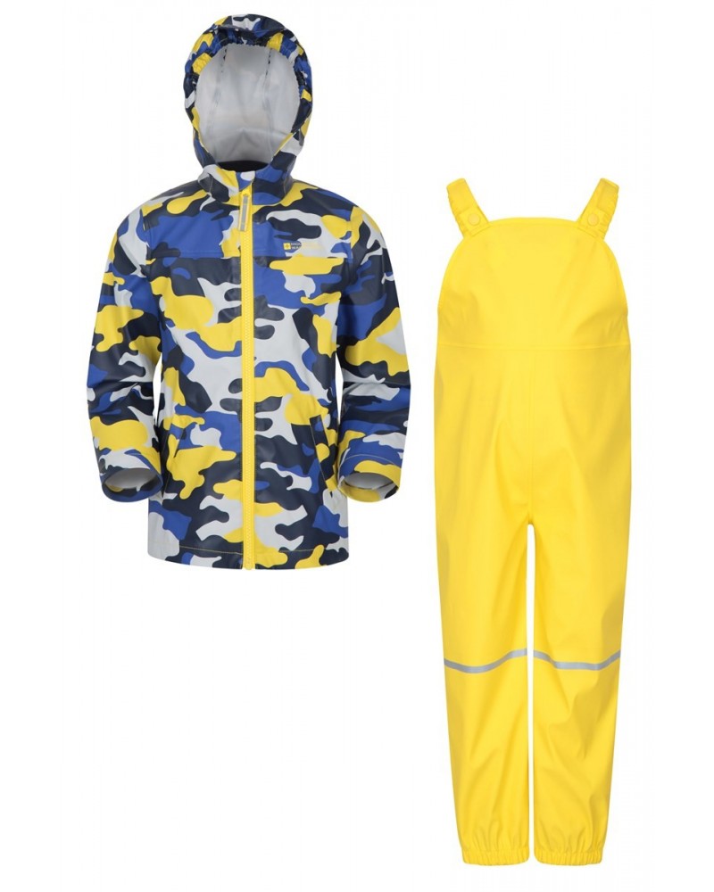 Raindrop Waterproof Jacket and Pants Set Pale Yellow $25.44 Babywear