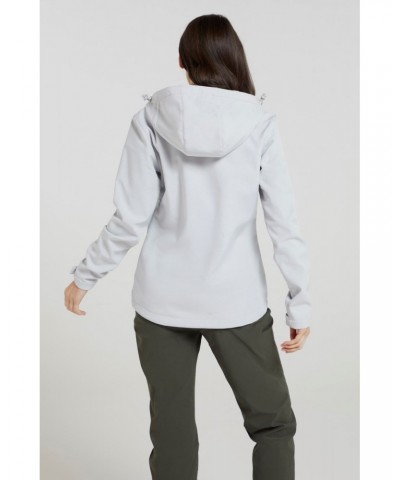 Exodus Womens Water Resistant Softshell Jacket Light Grey $28.70 Jackets