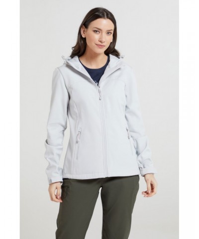 Exodus Womens Water Resistant Softshell Jacket Light Grey $28.70 Jackets