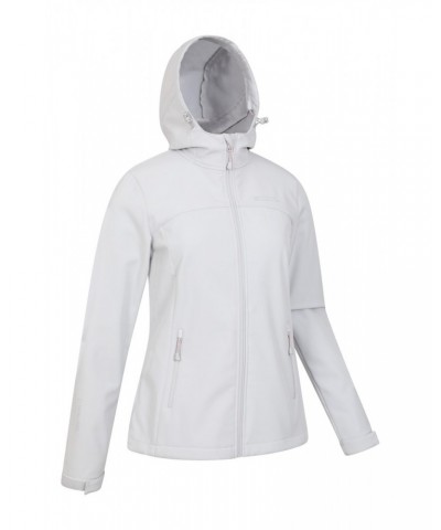 Exodus Womens Water Resistant Softshell Jacket Light Grey $28.70 Jackets