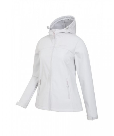 Exodus Womens Water Resistant Softshell Jacket Light Grey $28.70 Jackets