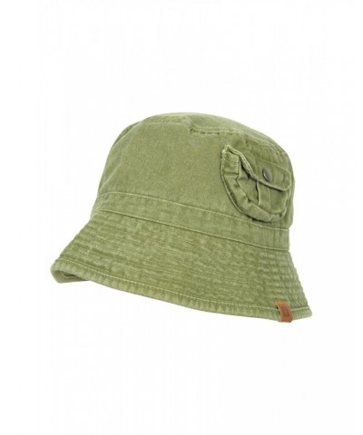 Washed Pocket Bucket Hat Khaki $11.39 Accessories