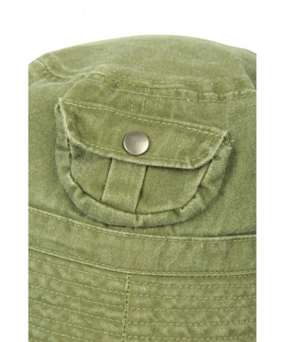 Washed Pocket Bucket Hat Khaki $11.39 Accessories