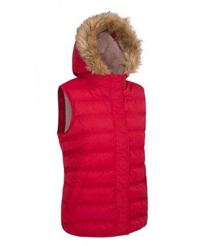 Fir Womens Insulated Vest Red $23.99 Jackets