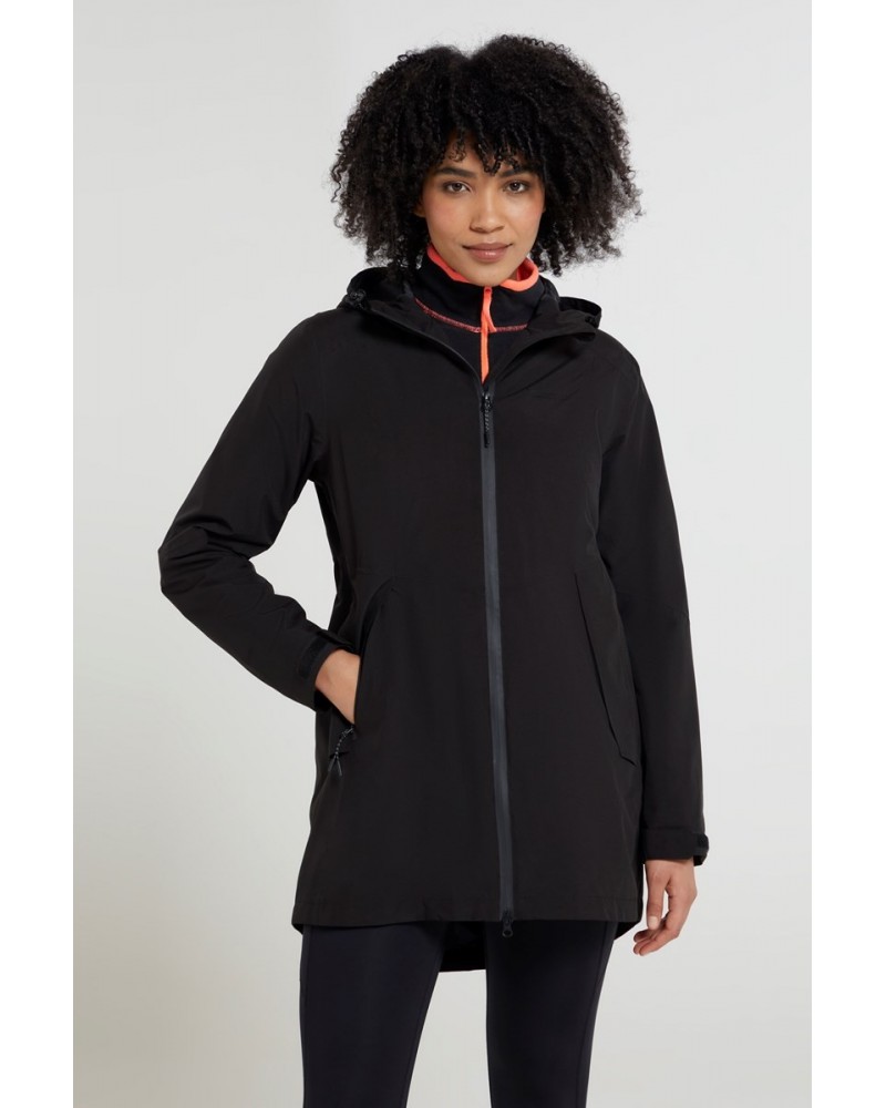 Hilltop II Womens Waterproof Jacket Black $39.89 Jackets