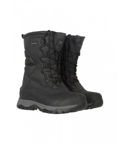 Nevis Extreme Mens Snow Boots Jet Black $25.50 Footwear
