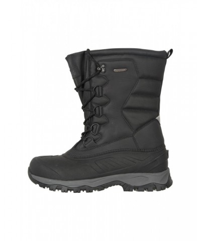 Nevis Extreme Mens Snow Boots Jet Black $25.50 Footwear